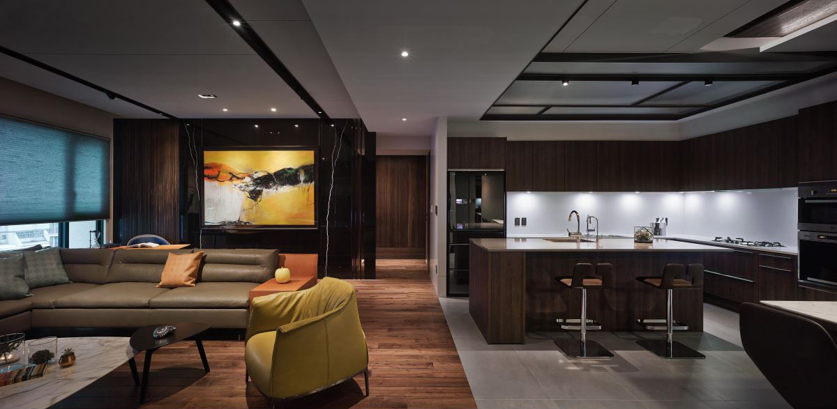 165m²现代艺术色彩住宅  大雄室内设计-2