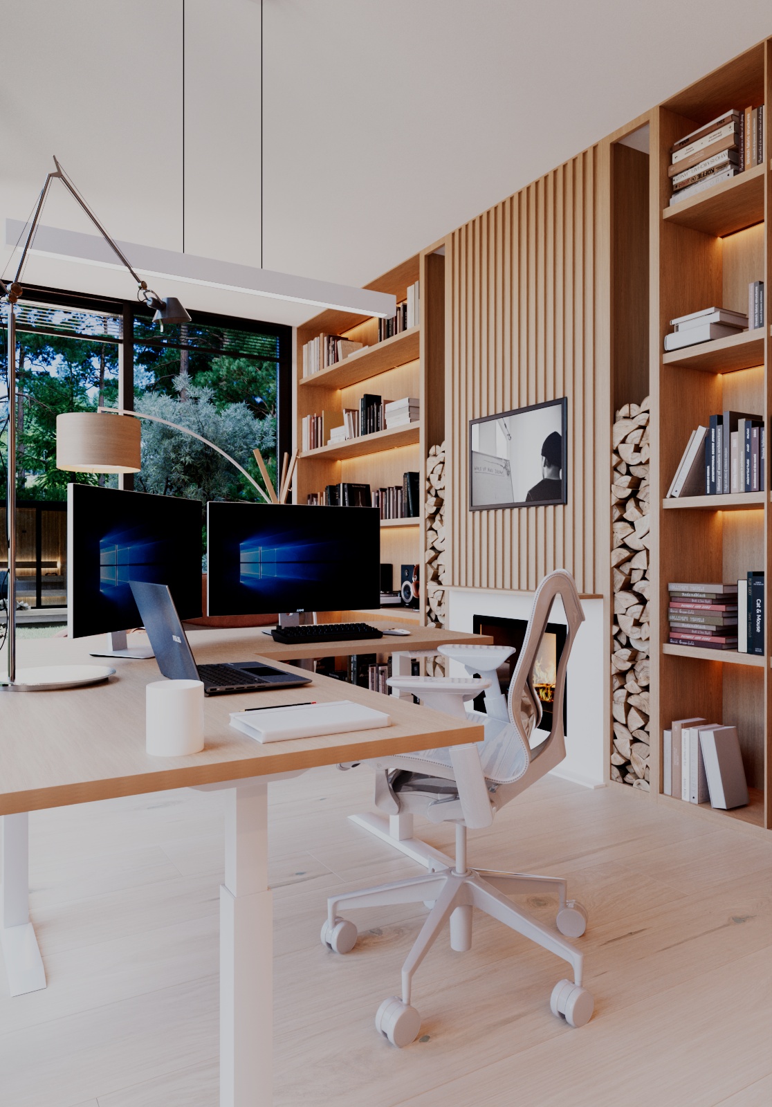 Garden Office Project & Outdoor Wellness area-10