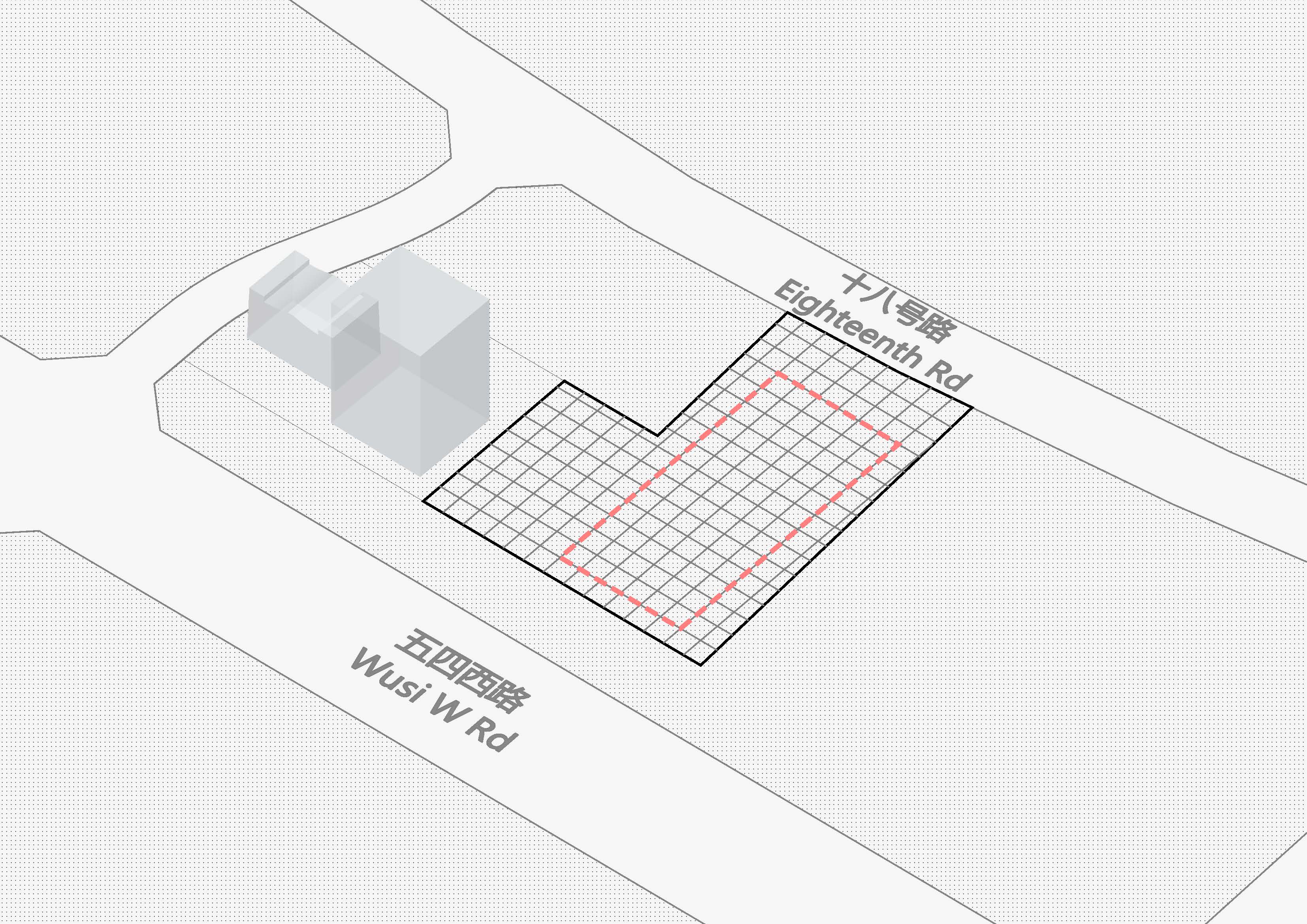 某档案中心建筑体块生成分析图-4