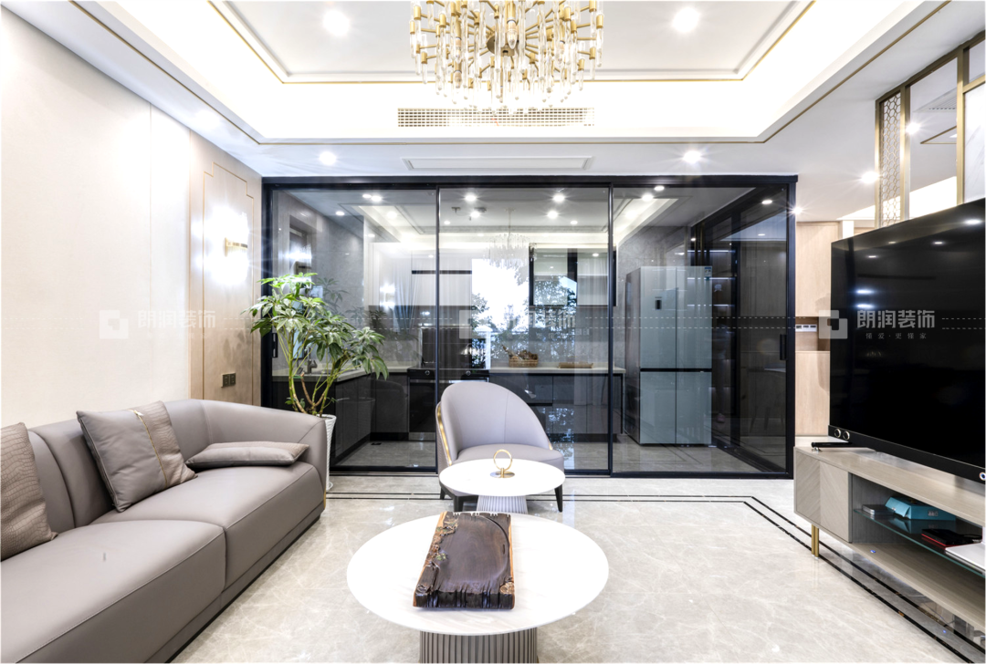 七一广场142㎡轻奢三居设计丨中国成都丨朗润装饰-2