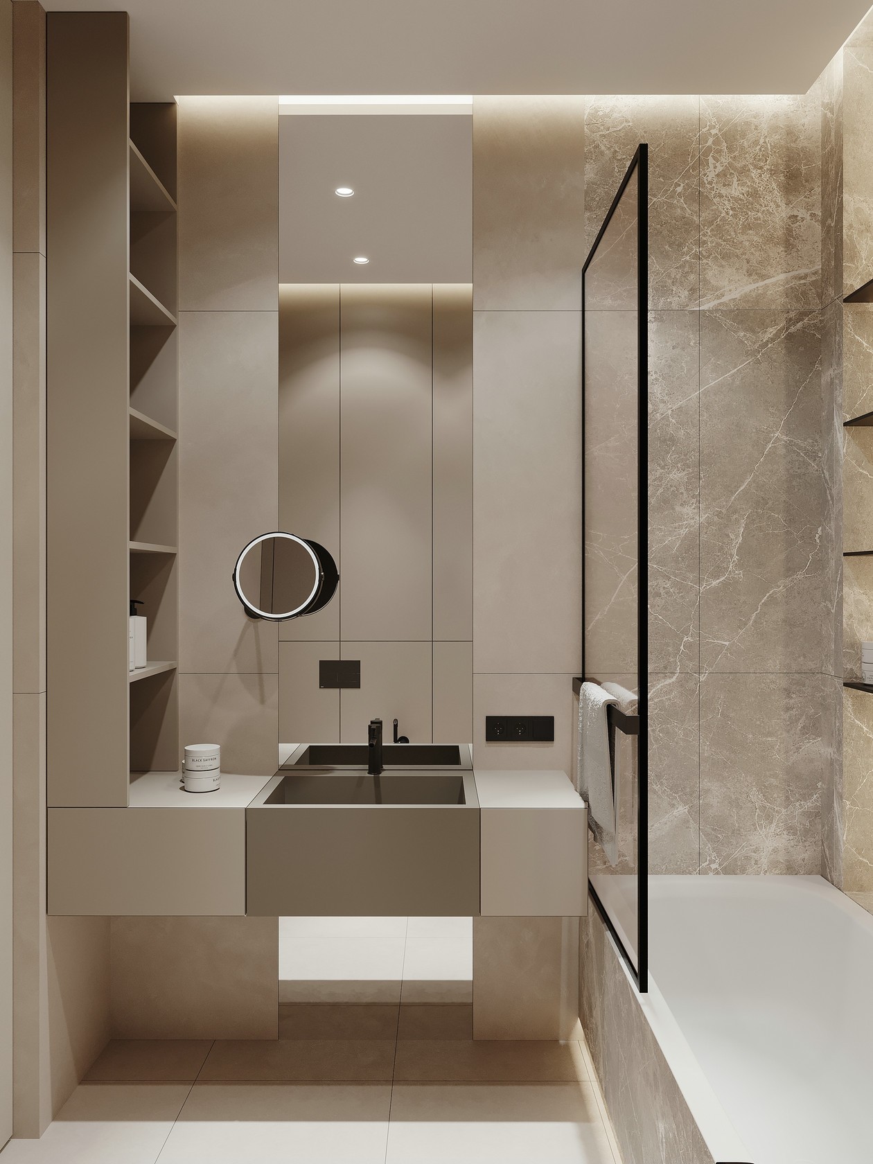 莫斯科125㎡简约风住宅设计 超舒适！-14