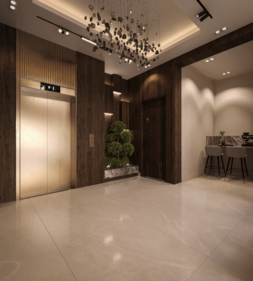 奢华别墅大堂及接待处丨Yasmin Samir-35