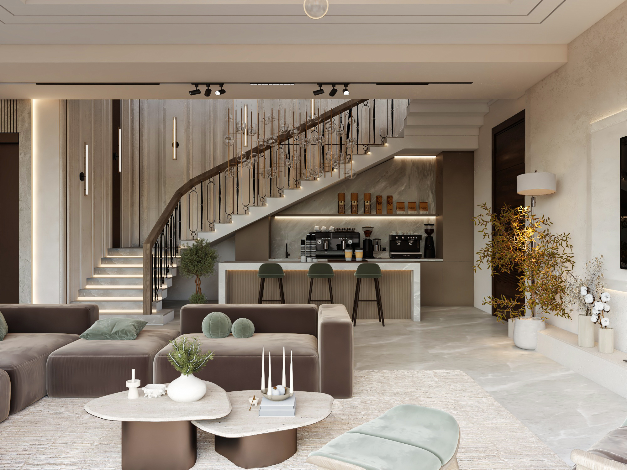 沙特阿拉伯主厅室内设计项目丨ARWA ALHAMDI DESIGN-7