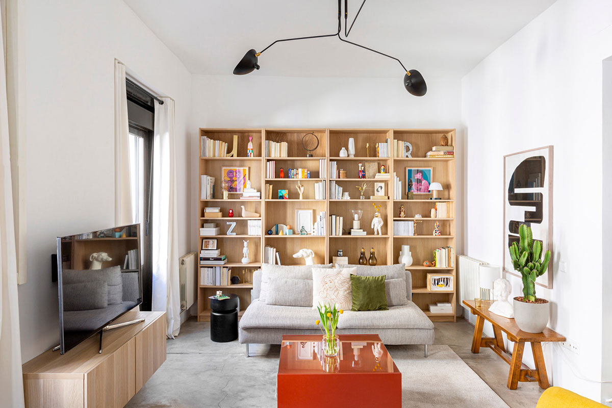 马德里活力公寓 | 色彩斑斓的明亮空间-3