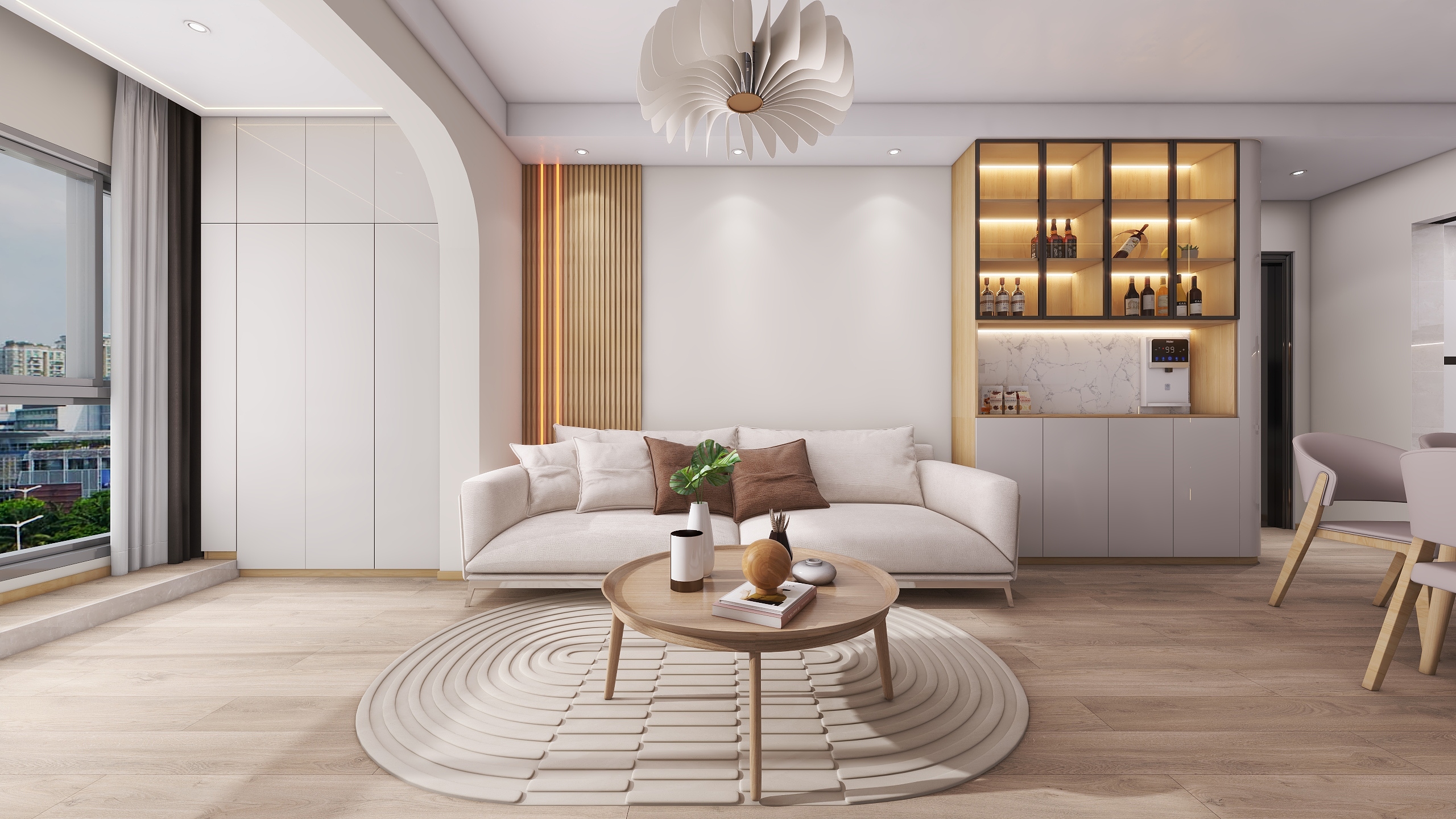 四川成都汇厦少城锦官郡（67平方日式原木风两居室）-9