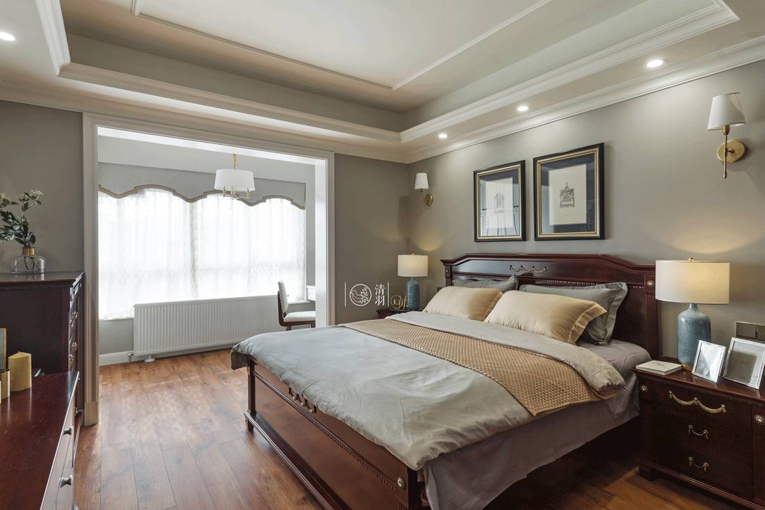 优雅知性，成都 180 平米美式四居室设计-53