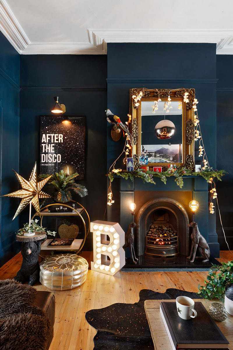 伦敦奇幻圣诞宅，创意绿植装点别样空间-6