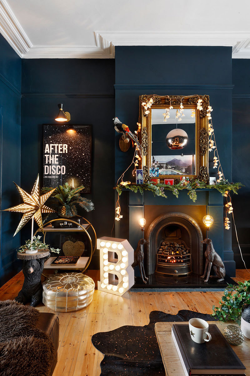 伦敦奇幻圣诞宅,创意绿植装点别样空间-6