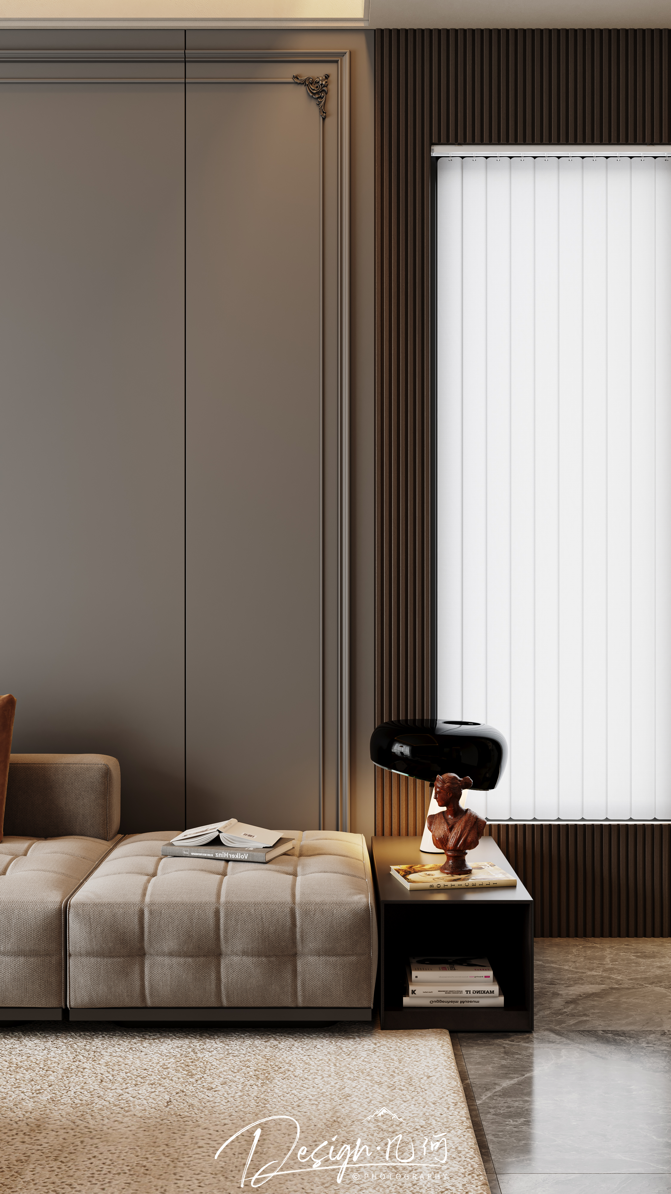 几何空间视觉表现 | 琥珀山庄法式客餐厅-18