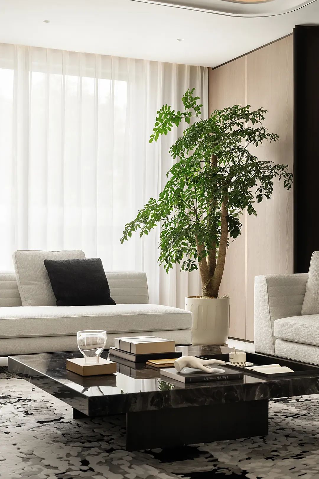 600㎡轻奢豪宅丨南京既白空间设计 李文杰-43