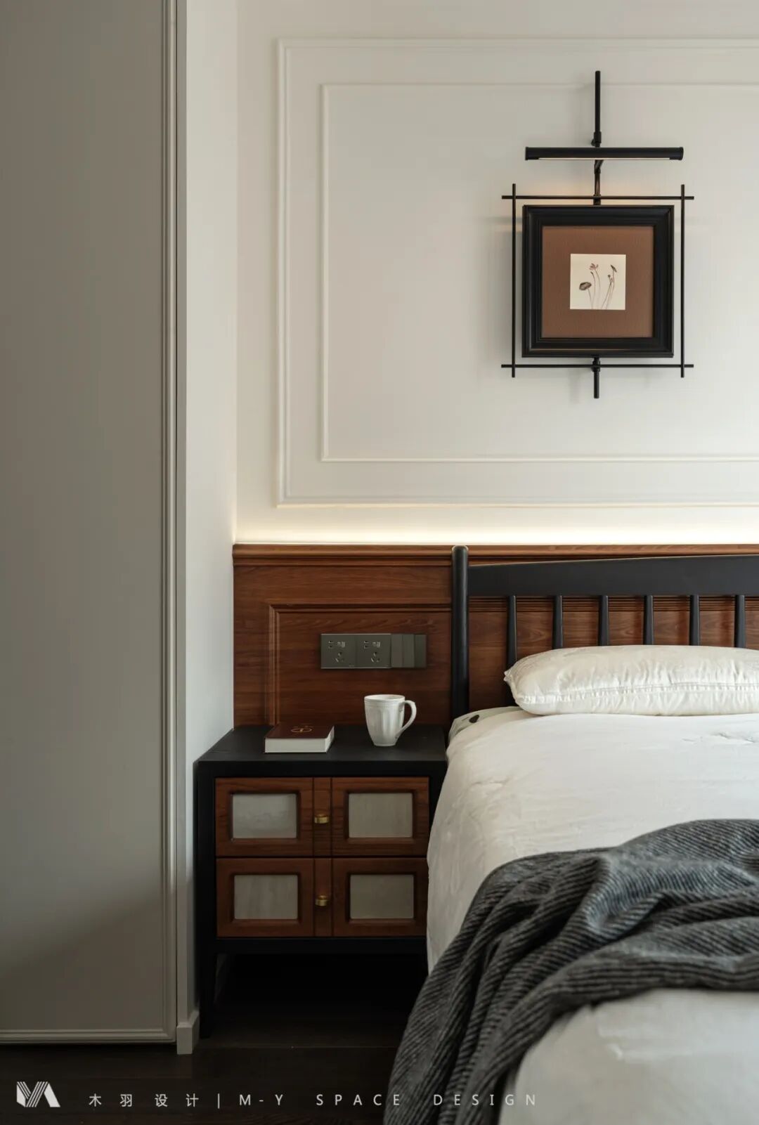 武汉木羽设计|135㎡万科公园，浪漫又复古的中古风，邂逅慢生活里的松弛感-53