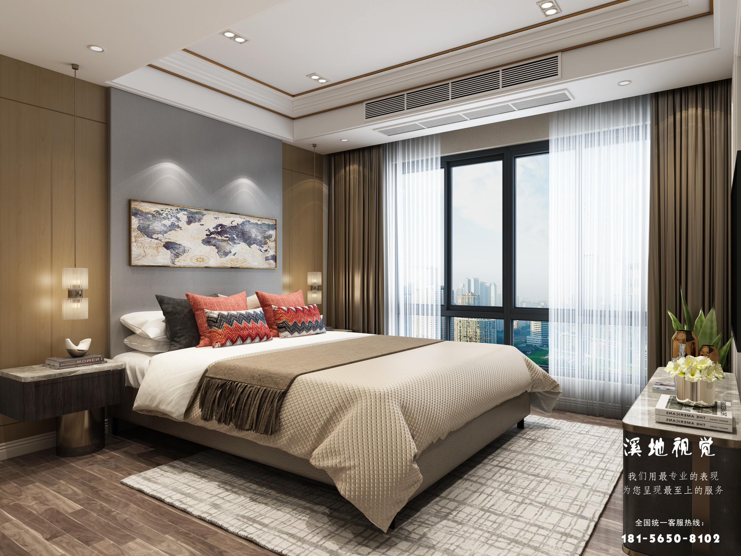 轻奢卧室主卧-8