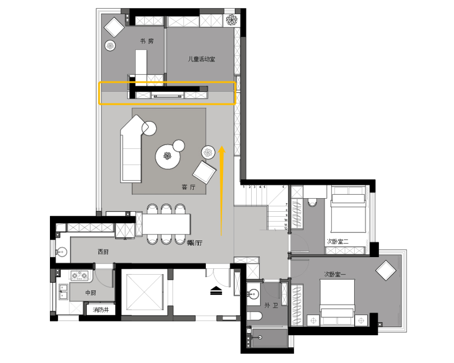 温州碧桂园珑悦 180m²现代简约之家,诠释高级灰的魅力-24