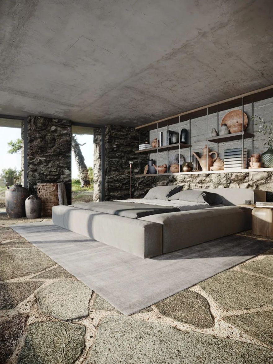 石崖湖畔豪宅丨ParaZodchih studio-63