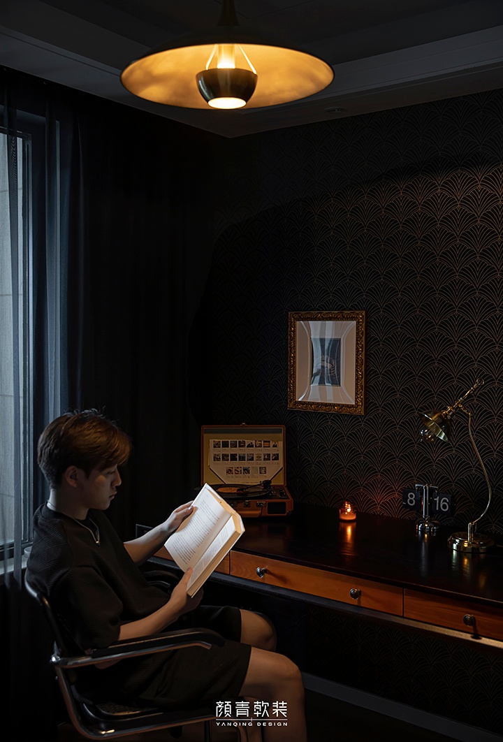 颜青软装︱经典述复古调性,予电影般质感的生活缩影丨中国杭州-1