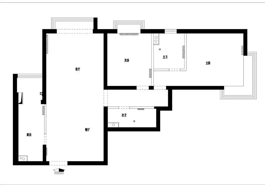 北欧风格——城市月光方舟苑小区-7