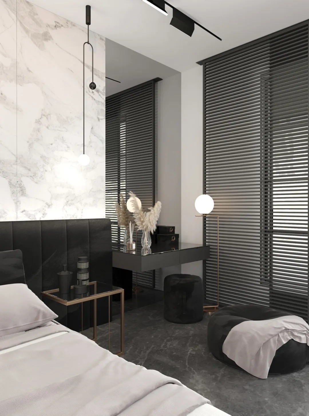 高级黑＋极简白的质感奢华-27