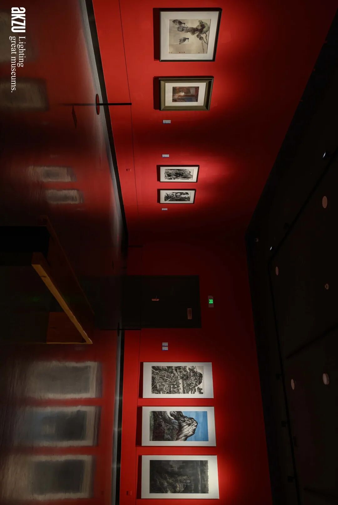 埃克苏美术馆照明项目|岳阳市美术馆：《在东方|画里中国诗意巴陵·当代中国画作品展》-54