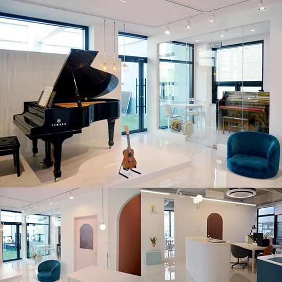 简约白调音乐学校 打造优雅氛围-1