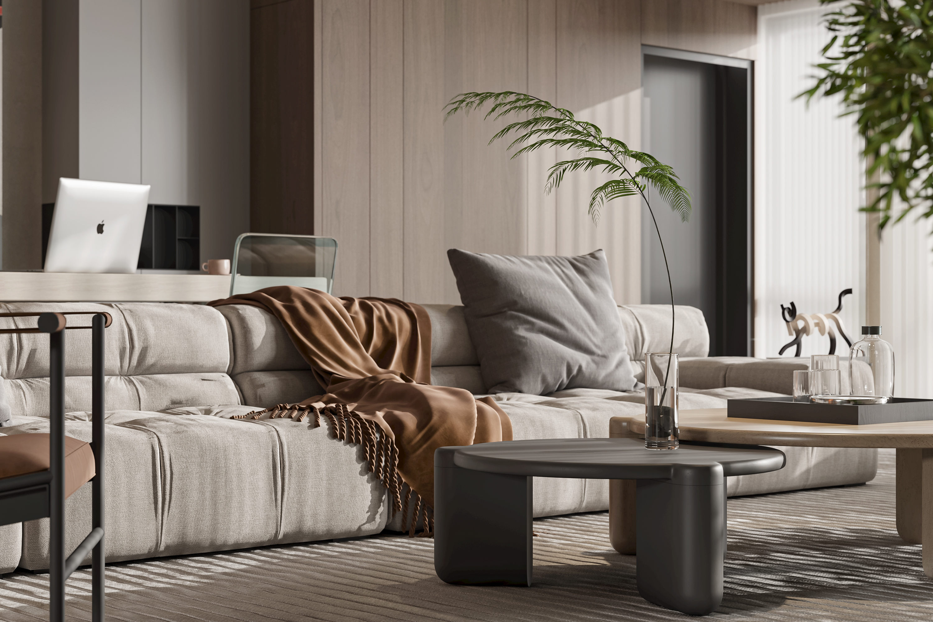 现代家装客餐厅卧室   效果图表现-5