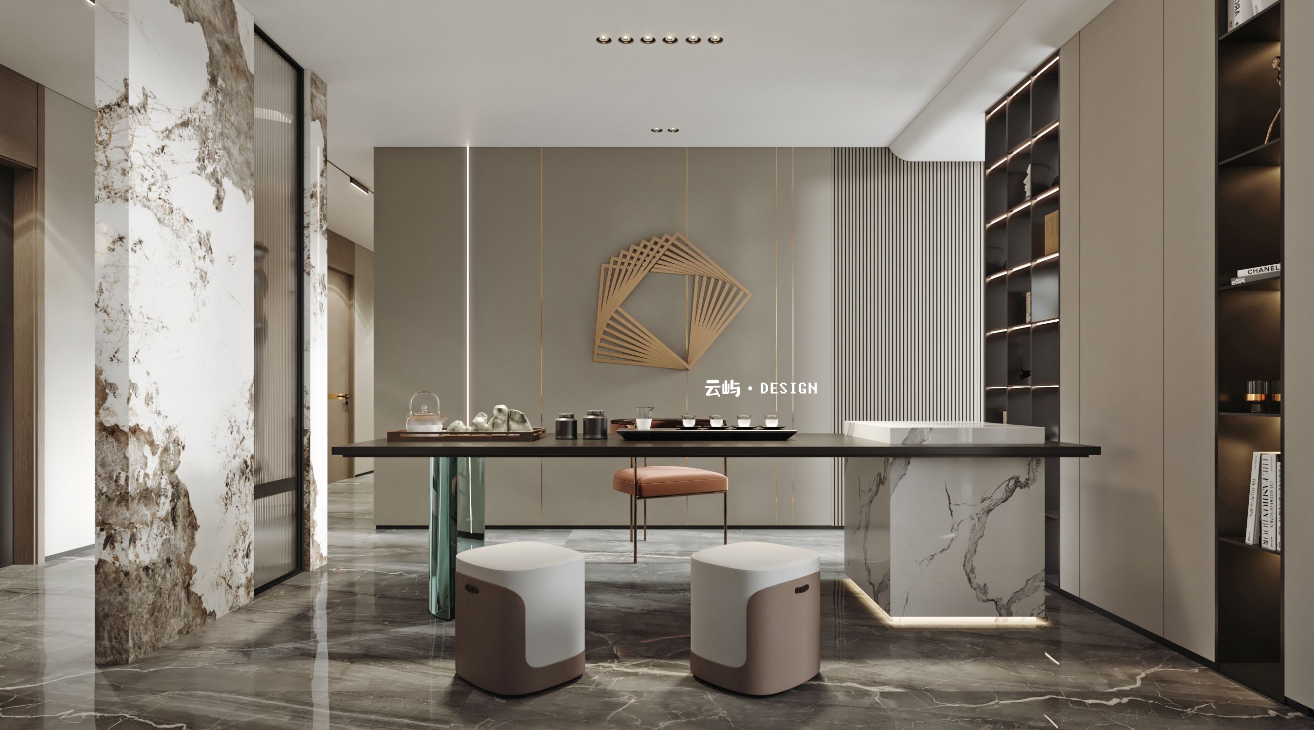 现代轻奢大平层,美式合集-10