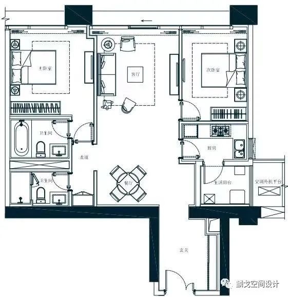 重庆来福士 120㎡法式轻奢慢生活空间丨中国重庆丨麟戈设计-10