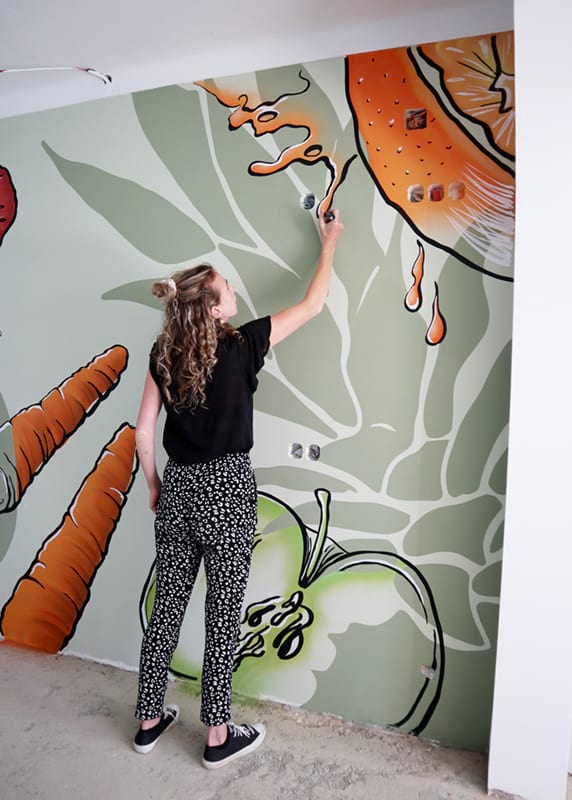 O Sorriso餐厅墙面绘画设计丨葡萄牙丨Karlijn van de Wier与Jeroen-8