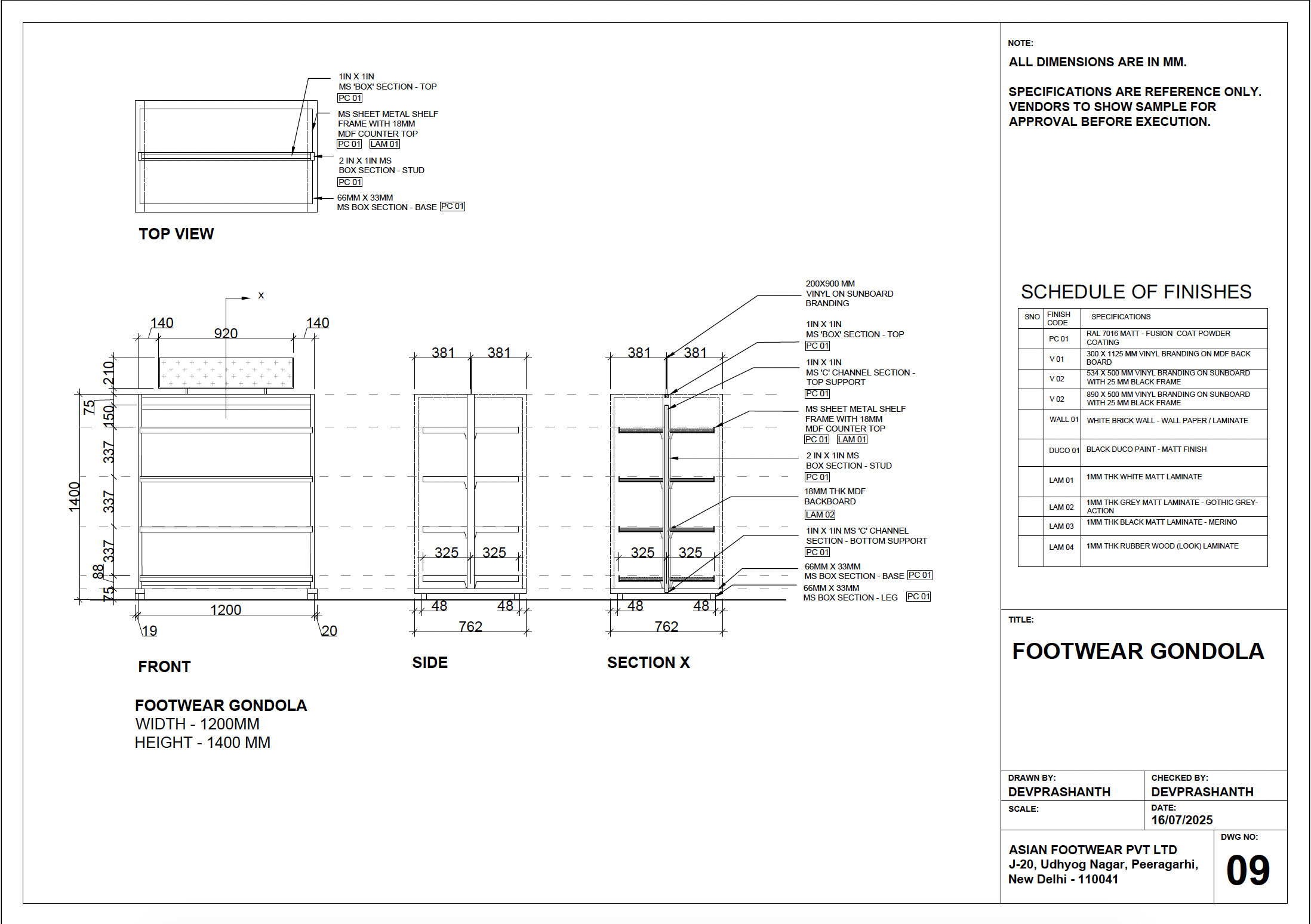 Asian Footwears独家品牌门店设计丨印度-18