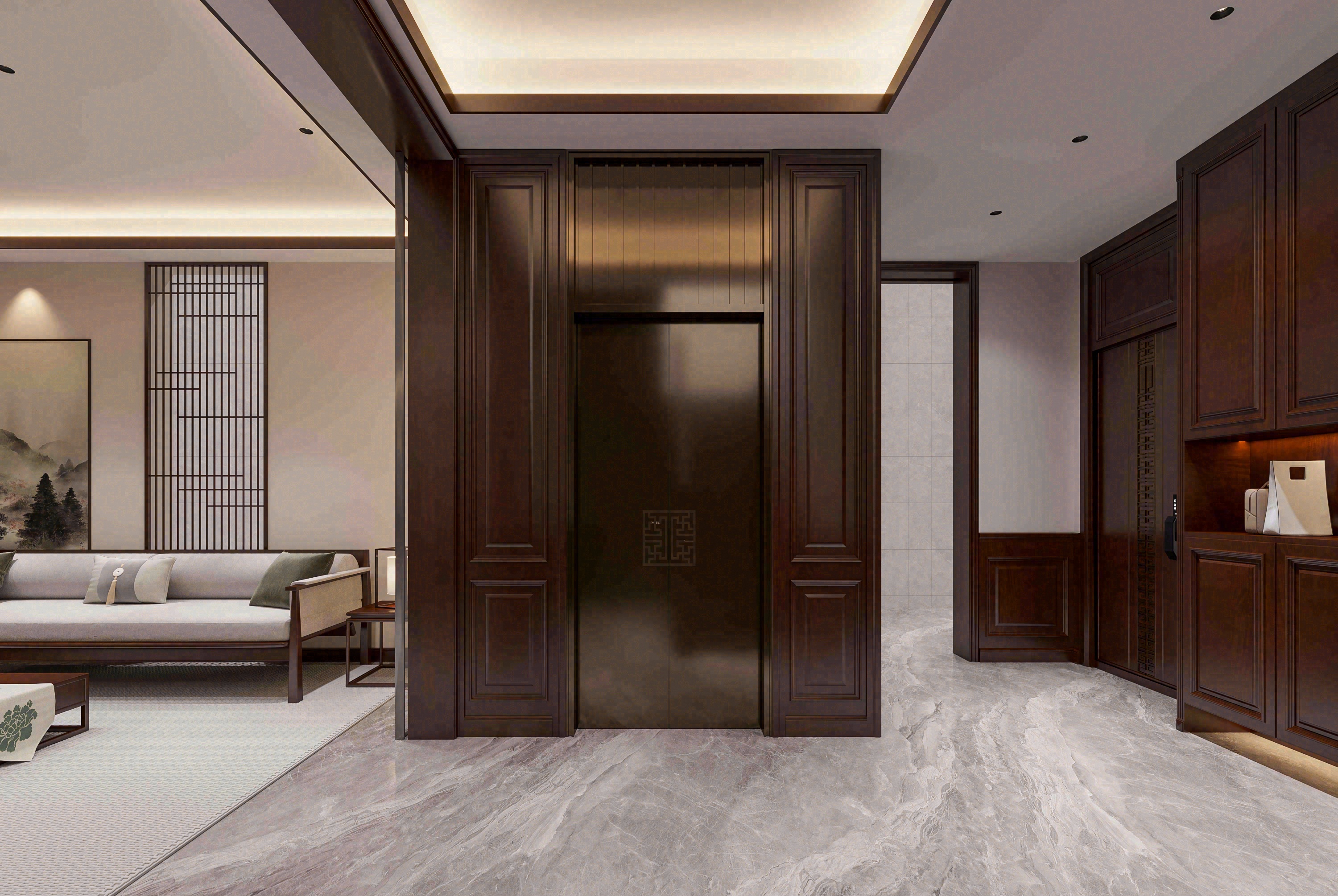 家装-新中式卧室书房-8