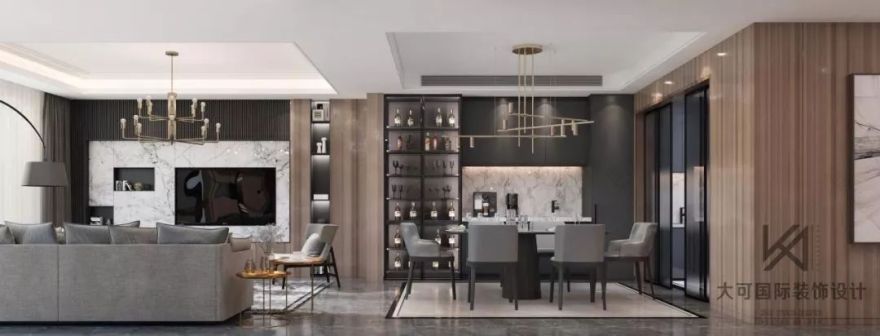 《现代生活—简与繁》外滩首府 380㎡叠墅,现代风格演绎生活美学-17