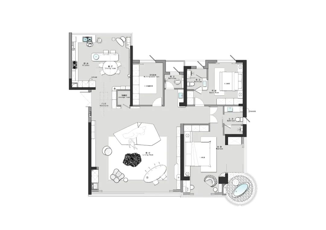 美宅作品丨城南华府书香御景·204㎡-26