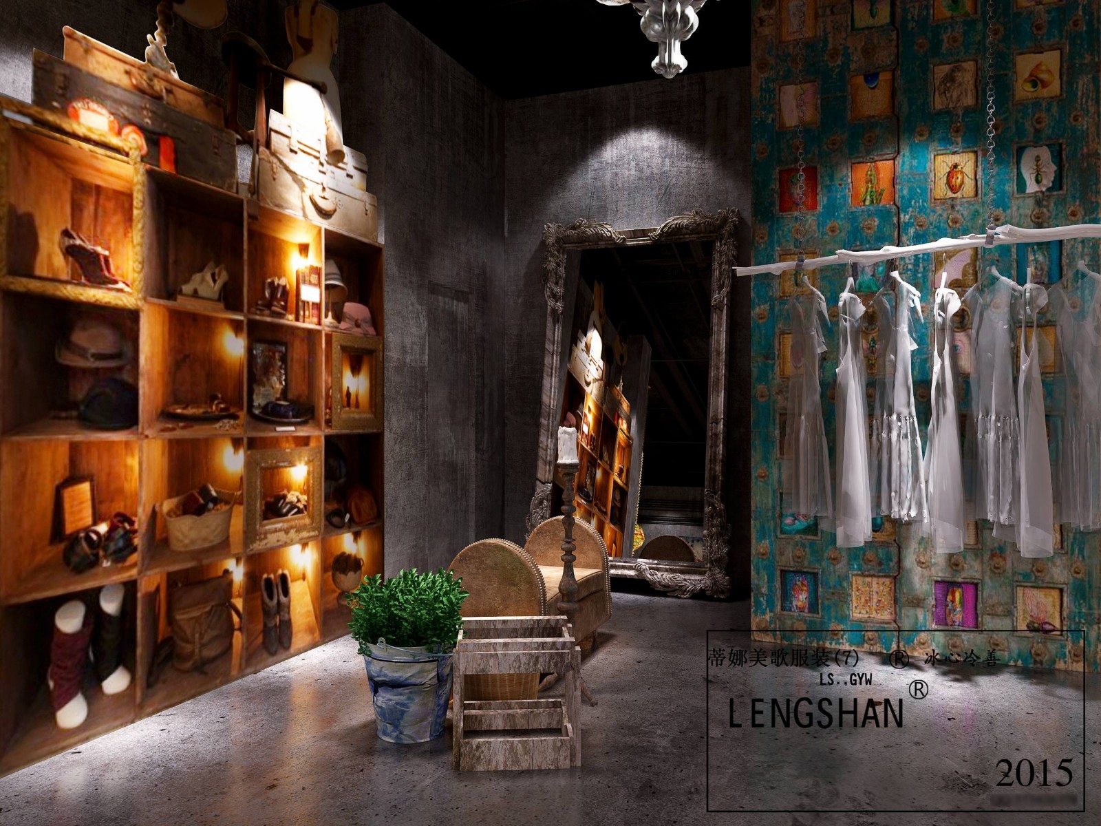 深圳无影空间设计打造蒂娜美歌服装旗舰店-7