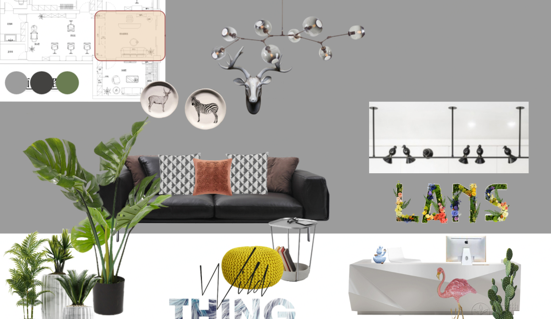 
小型婚礼设计工作室软装方案 -5