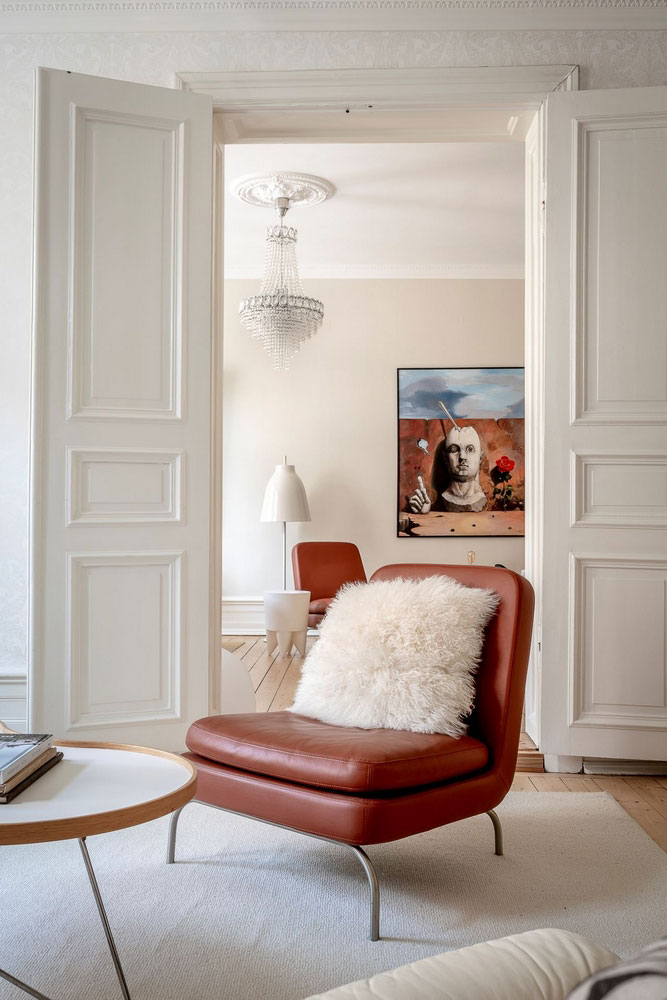 色彩斑斓的瑞典公寓 | 现代艺术装点生活空间-14