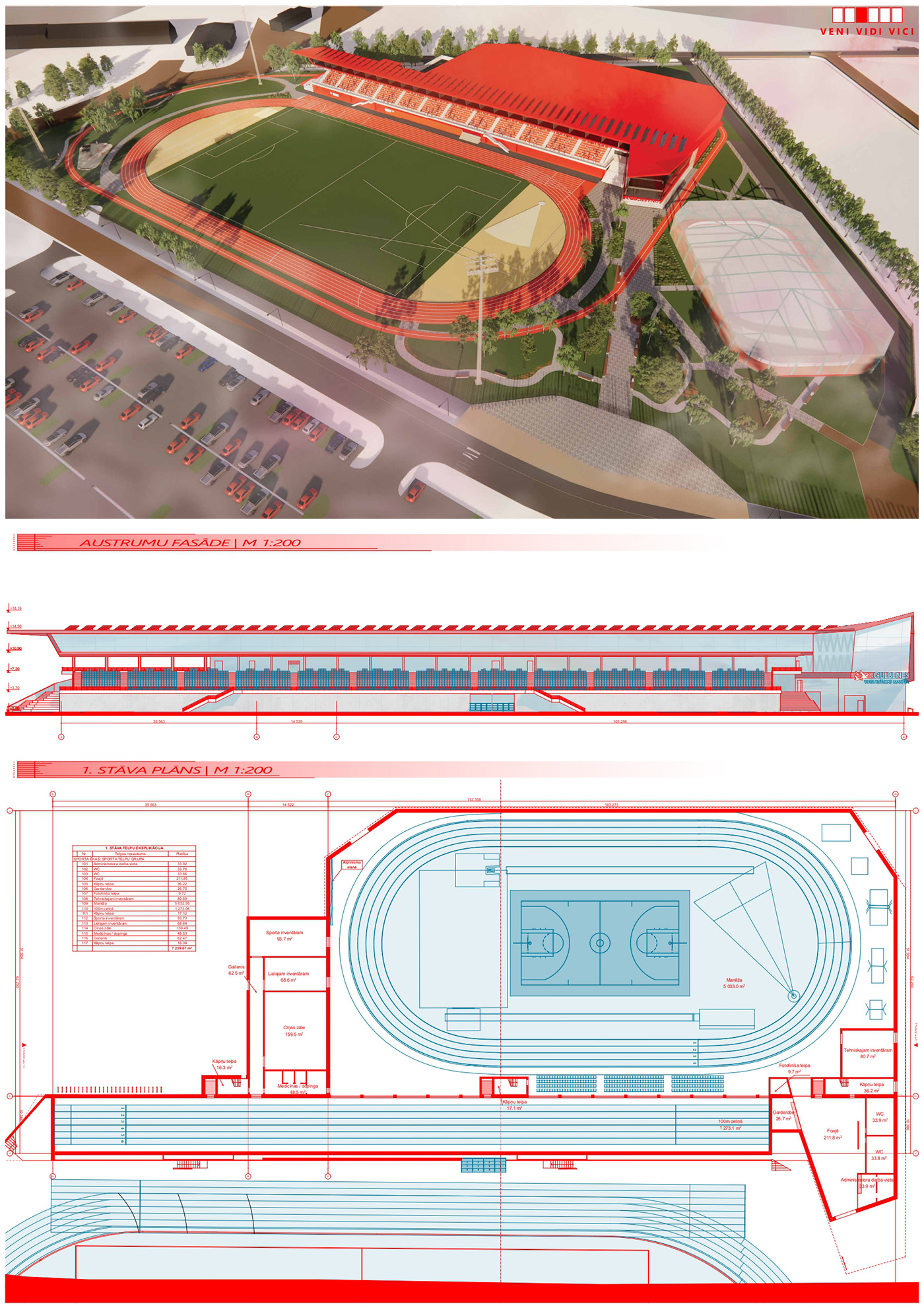 SPORTS COMPLEX IN GULBENE | COMPETITION PROJECT-POSTERS-2