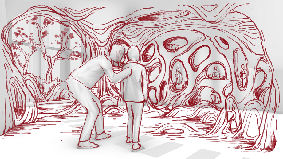 喜随作品|壶中胜境·商业中庭的科技国风微缩园林-209