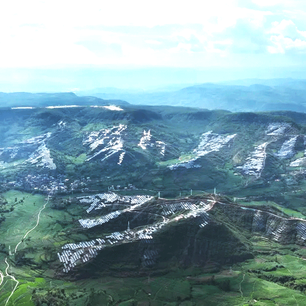 上海宝冶承建的禄丰市桃园220MW光伏电站项目成功并网-0