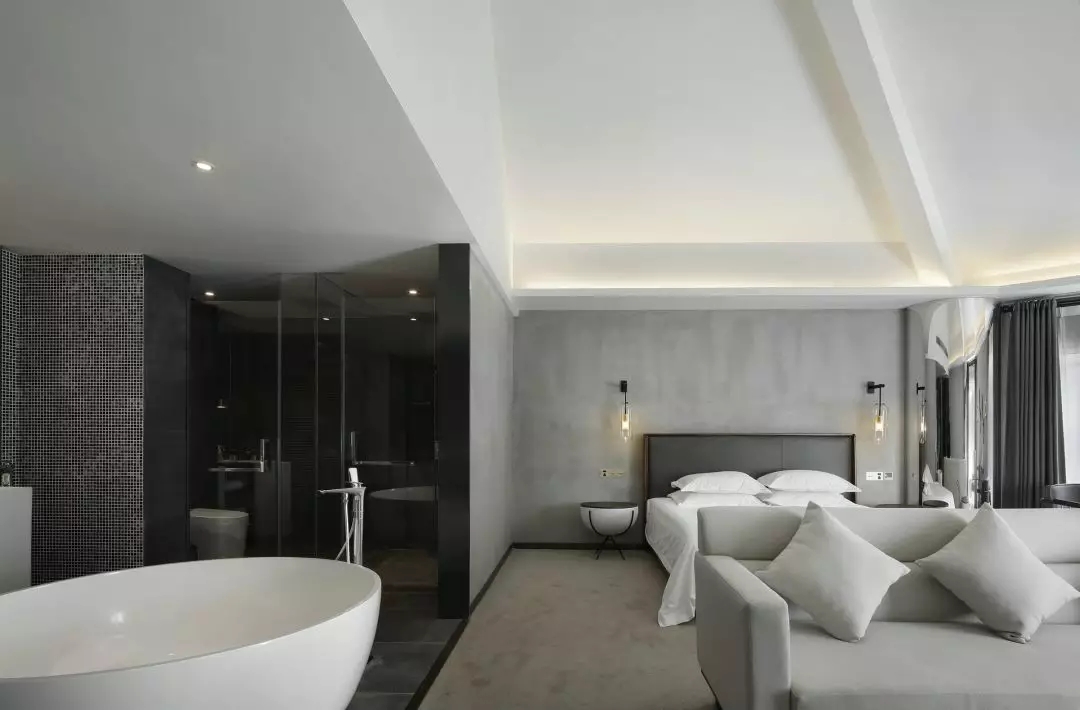 泰山脚下蓝莲花,现代艺术精品酒店设计-38