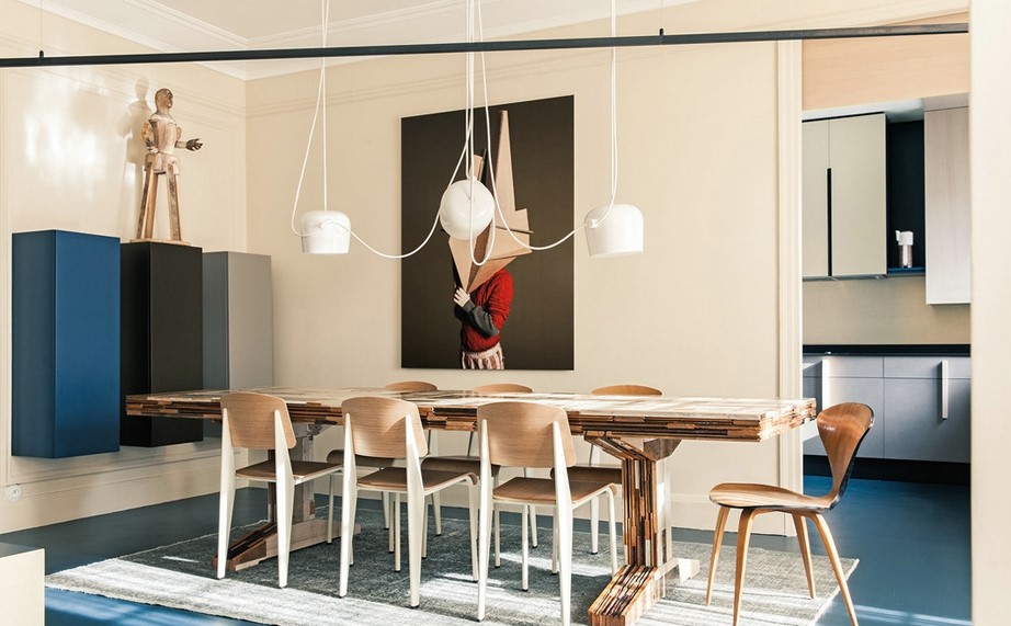 UdA architetti 巴黎公寓双重空间改造-4