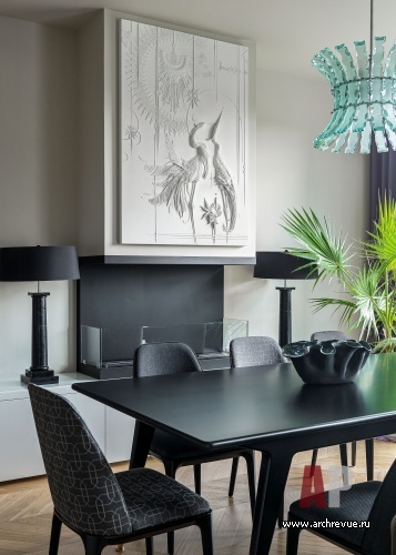 莫斯科带石膏浮雕及定制家具的现代公寓设计丨俄罗斯莫斯科丨Евдокимова Ольга,Зайцева Олеся-19