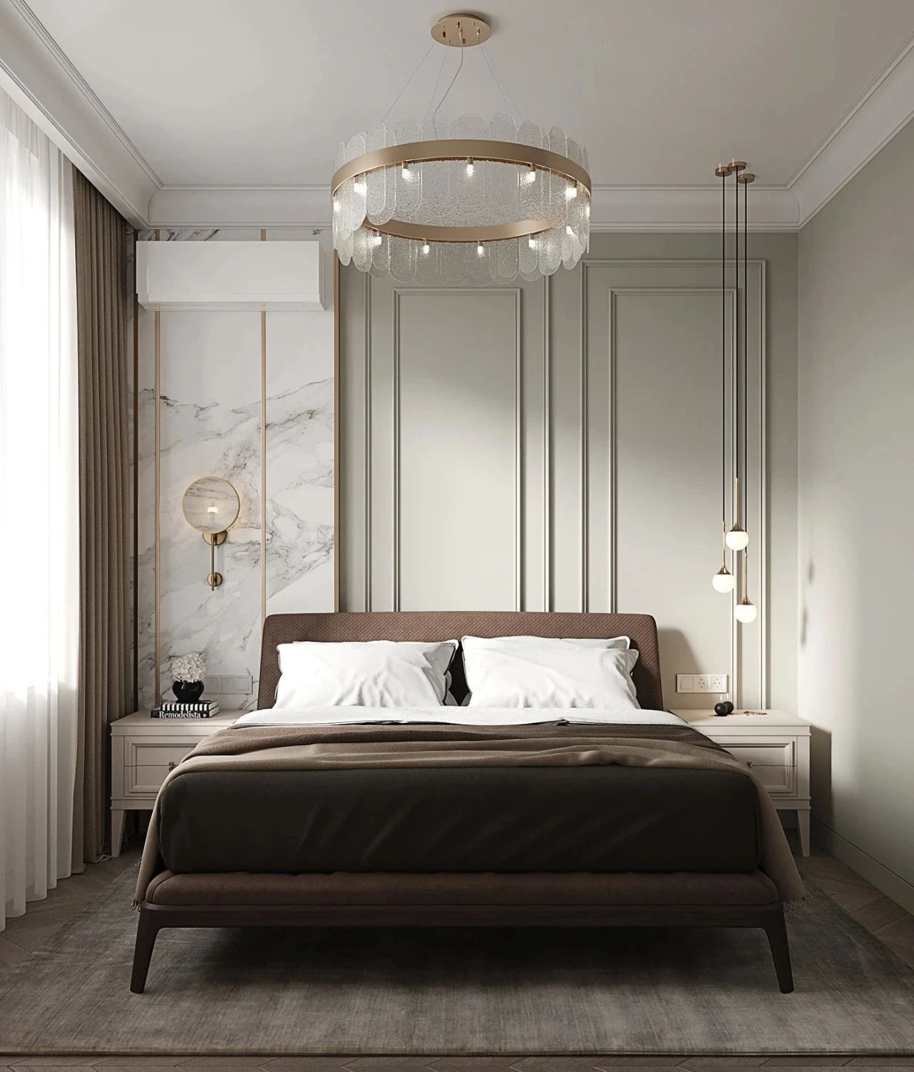 私人空间的艺术品——100 款卧室背景墙设计鉴赏-9