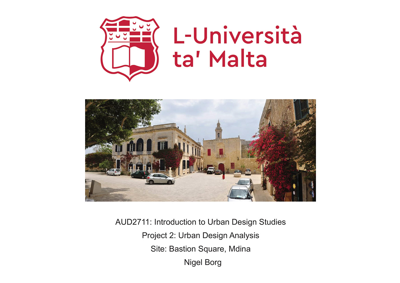 Bastion Square, Mdina (Urban Design, Yr. 2)-0
