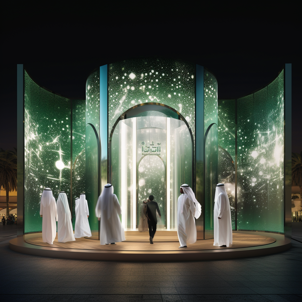 AI-design outdoor stand for Hajj and Umrah tourism-1