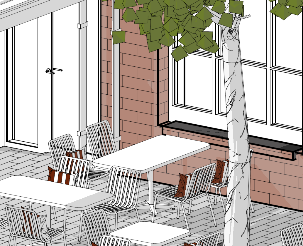 3D схемы для ресторана, дизайн интерьера-5