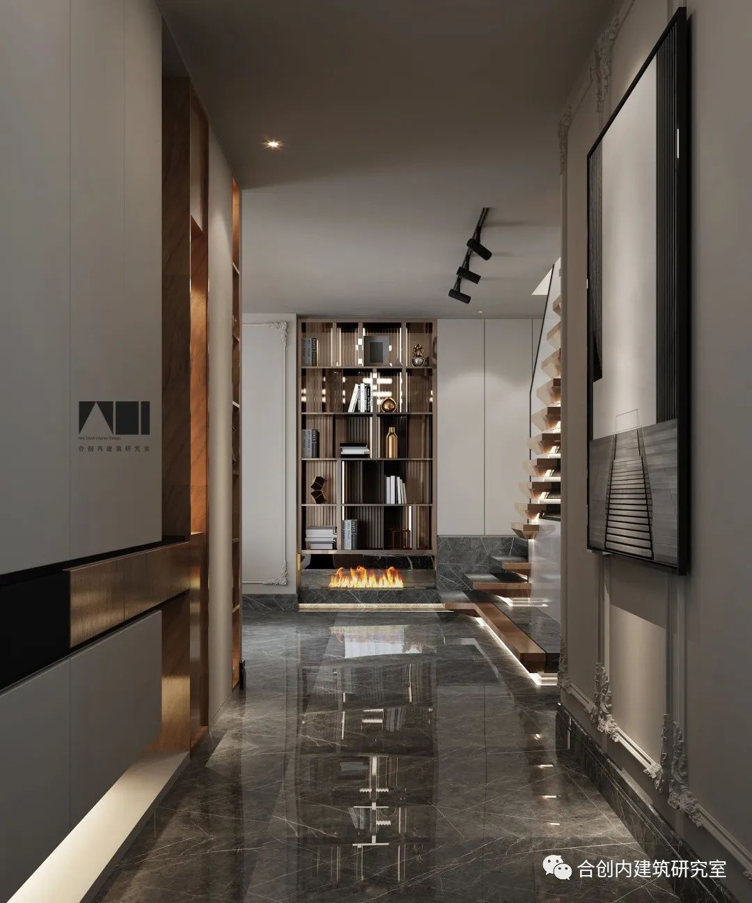 现代法式别墅「慢时光」设计,放鹤洲实景赏析-49