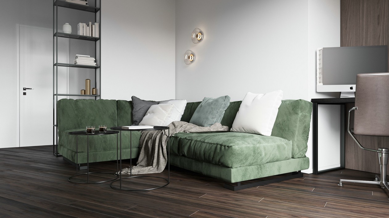 100平米 乌克兰基辅简约风空间设计-3