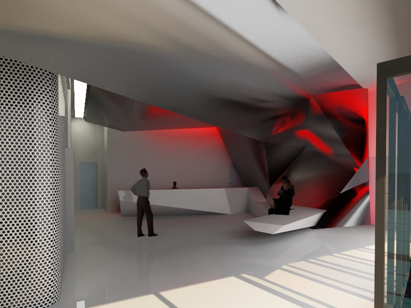 The interiors of the office center Red rose Alexandra Fedorova-0