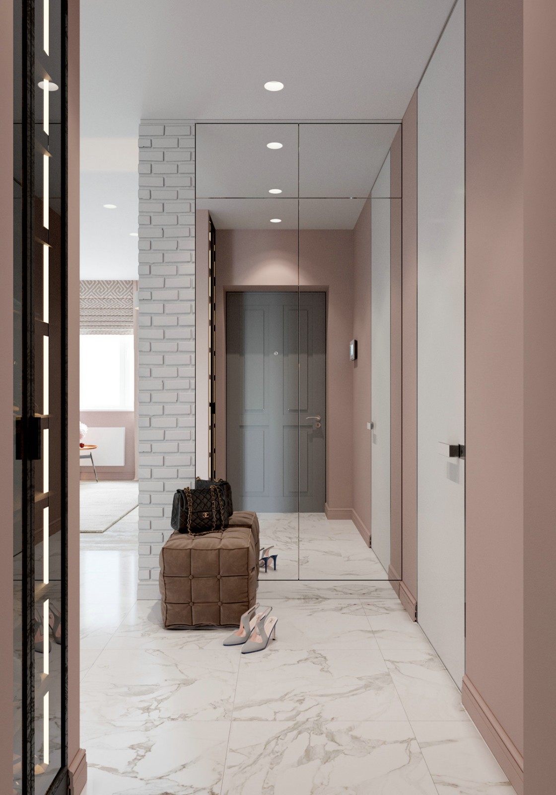 粉色系北欧风，少女心爆棚的设计-4