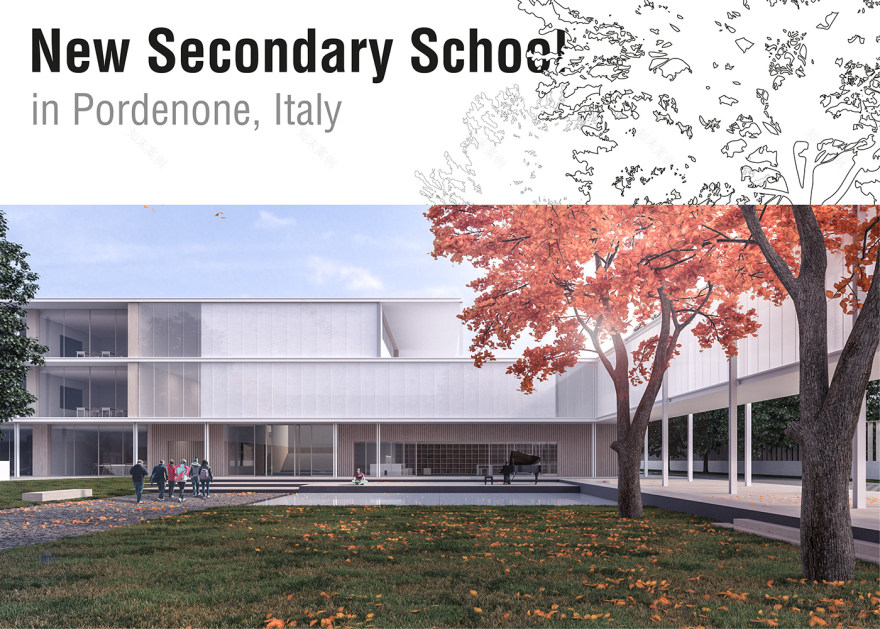 绿意盎然的城市校园——Lozer 中学国际竞赛设计-0