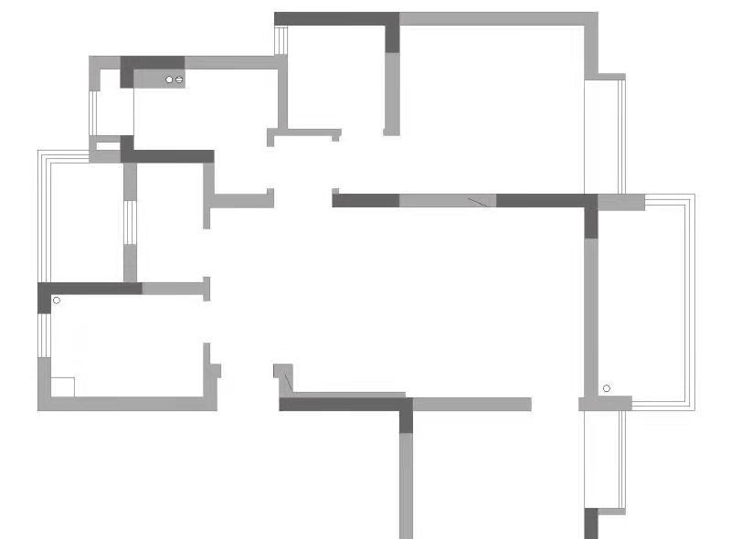 灰色绿调的通透空间 · 小三室变大二室的惊艳改造-0